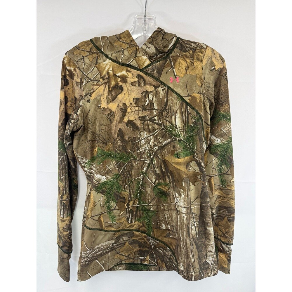 Under Armour women's hoodie Realtree camouflage Hunting Scent Control Sz Medium